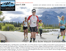 Tablet Screenshot of banffmarathon.com